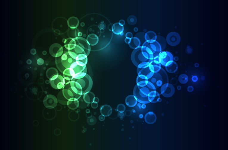 free vector Bright Colorful Abstract Bokeh Circles Background